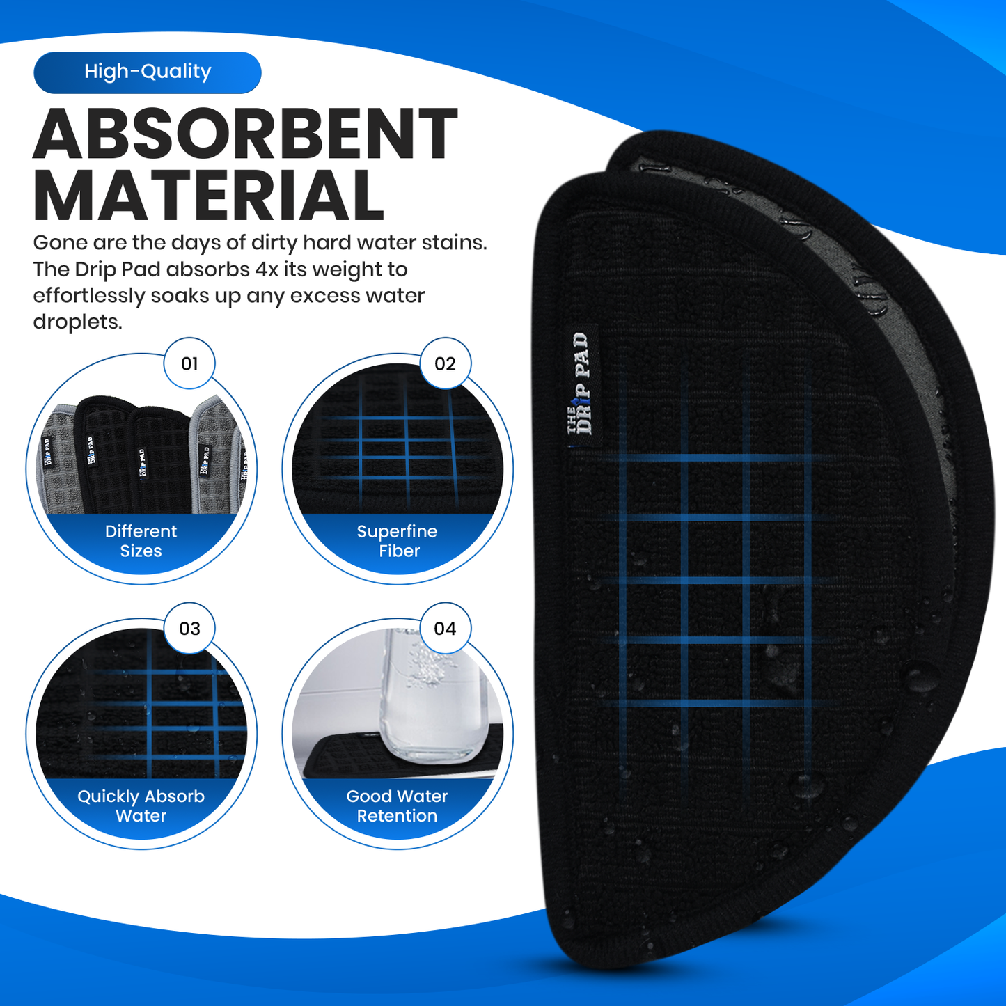 Black Semi-Circular (2 Pack)