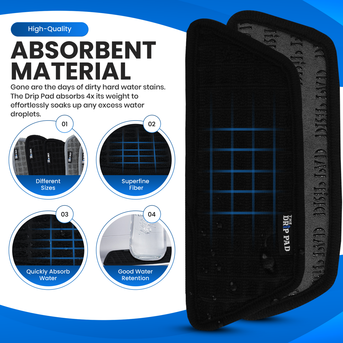 Black Rectangular (2 Pack)